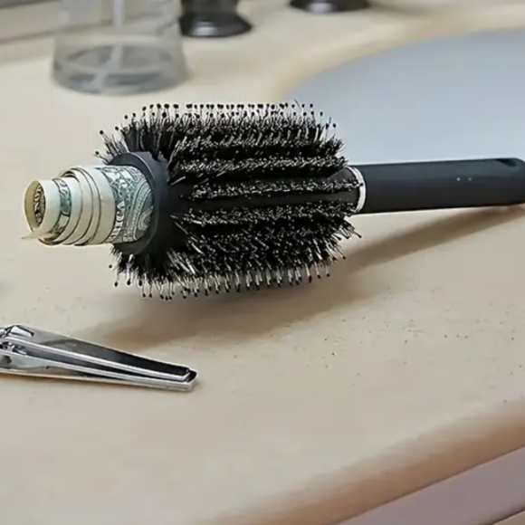 Hidden Container Hairbrush Functional Brush New - Picture 4 of 6